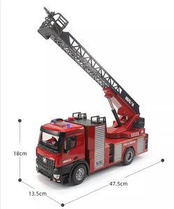 <span class=keywords><strong>Camion</strong></span> de pompiers HUINA 1561 <span class=keywords><strong>2022</strong></span>, 2,4 GHz, échelle 1/14, 22 canaux, télécommandé, avec échelle extensible, simulation de voiture, pulvérisation d'eau - Product Image 4