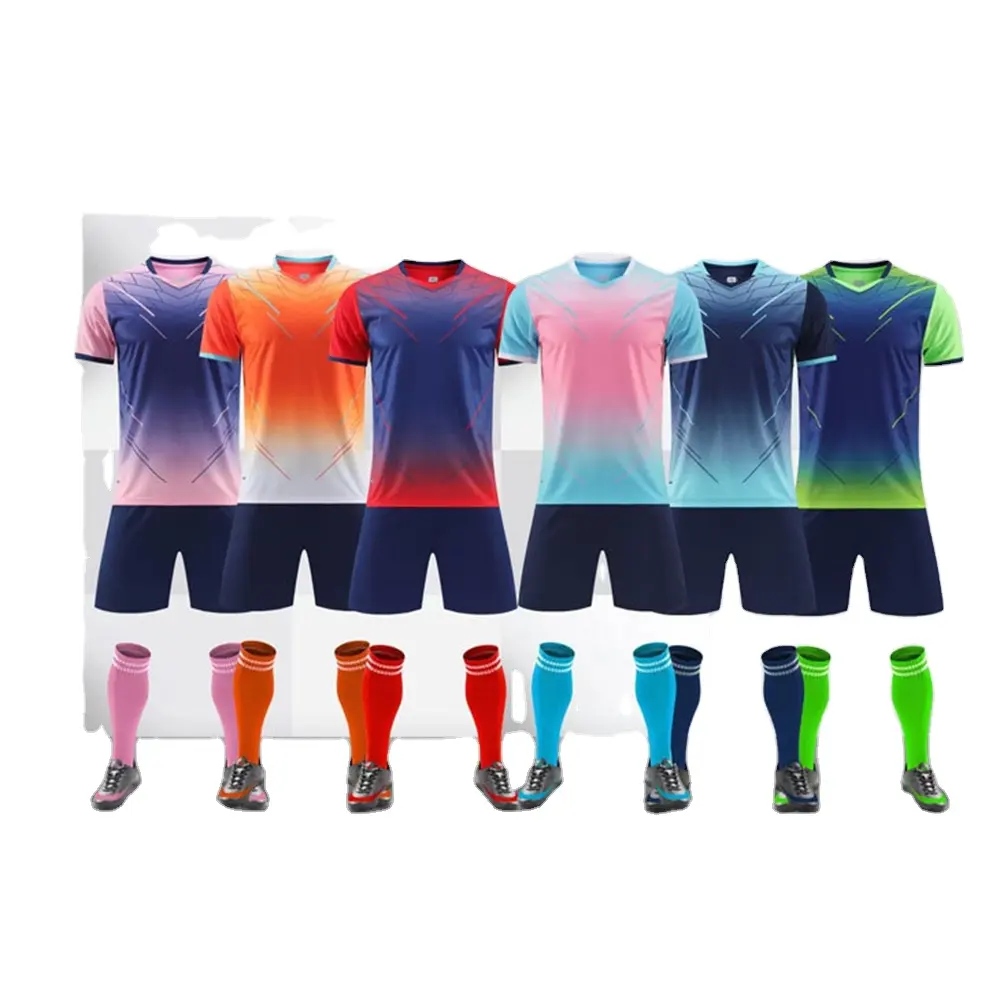 Custom soccer jersey uniform t shirts blank camisas de futebol retro football jersey blank soccer teams sublimation printing