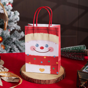 Sacs cadeaux de Noël numériques écologiques en vrac, sacs en carton pour cadeaux de fête, pour bonbons, pommes de Noël, fournitures pour la fête de Noël - Product Image 4
