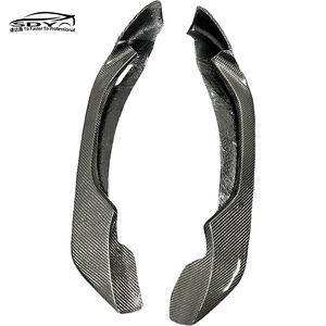 F80 F82 Real Carbon Fiber AC Style <strong>Car</strong> Front Canards Lip Bumper Splitter Lip Spoiler <strong>Diffuser</strong> <strong>Protector</strong> for BMW M4 F82 M3 - Product Image 5