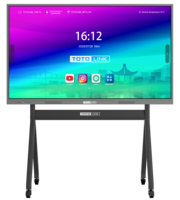 Tableau numérique interactif pour salle de classe, 75 pouces, système d'exploitation Android 14, résolution 4K, qualité tactile 40 points, vente chaude
