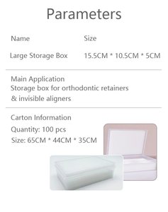 Boîte de rangement pour plâtre de technicien dentaire, étui portable grande capacité pour appareils orthodontiques - Product Image 5