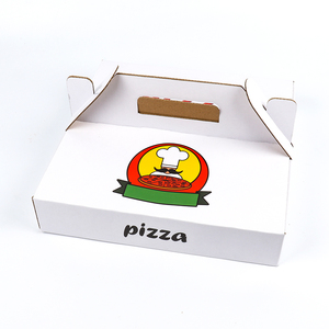 All Size 9 10 12 14 18 Inch Wholesale Custom Logo Package Personalized Carton Corrugated Printed Paper Pizza Boxes With Handle