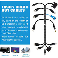Sutra Circular Flexible de 15mm, Protector de Cable en Espiral de 2M, Organizador de Cables, Clip de Tubo Protector, Corbata de Gestión