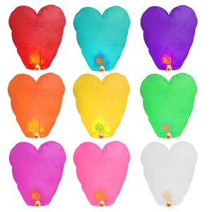 Bầu Trời Đêm Muốn Đèn Lồng Hình Trái Tim Mong Muốn Bóng Bay Lớn Bay Lãng Mạn Chất Lượng Tốt Cho Bữa Tiệc Sinh Nhật Trang Trí Bán Buôn - Product Image 4