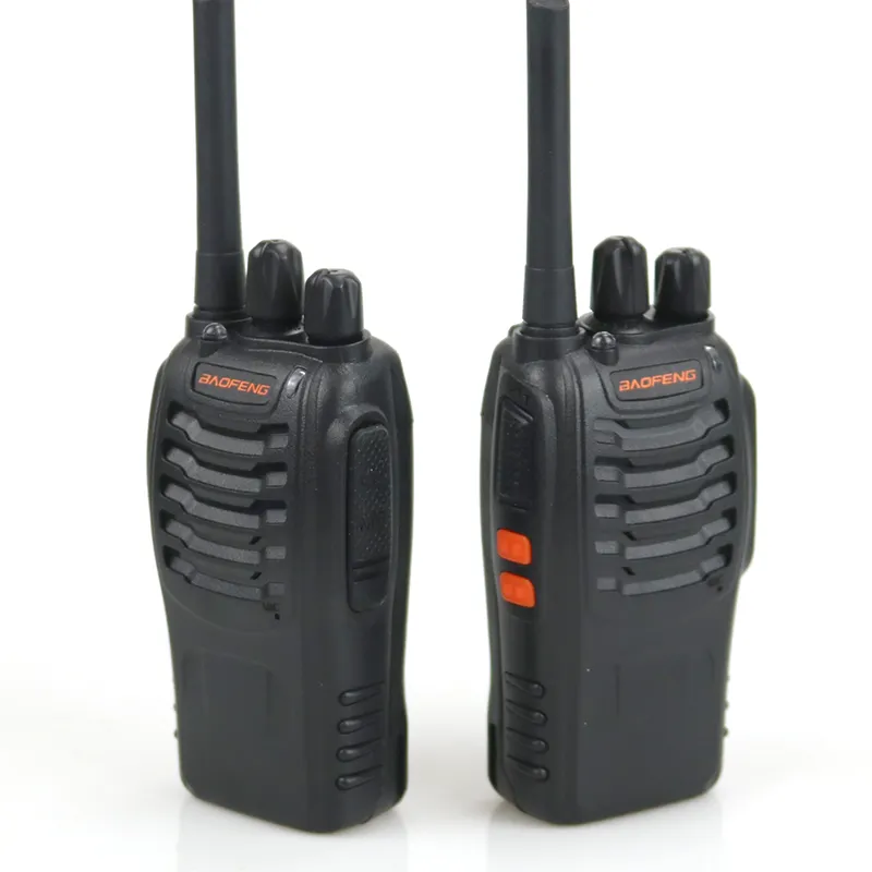Baofeng BF-888H Walkie Talkie UHF 5W 400-470MHz Radio Dua Arah Murah dengan Pengisi Daya USB Ham Radio Hf Transceiver Talkie-Walkie