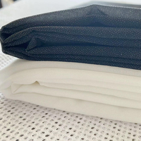 YNS Entoilage 100% Polyester pour tissage à jet d'eau 60gsm/90gsm/130gsm avec revêtement PES, toucher doux/ferme pour la construction de manteaux