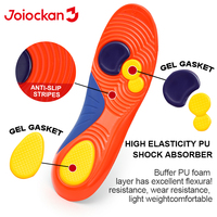 Semelles de soutien de la voûte plantaire pour chaussures de sport, respirantes, absorbant les chocs, antidérapantes, confortables, en gel PU