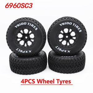 4PCS YSIDO 4.33inch/110mm 1/10 Short Course Truck Tires/Pneu Roue avec 12mm Hex pour Slash Arrma <span class=keywords><strong>Senton</strong></span> HuanQi 727 Vkar 10sc Hpi - Product Image 3