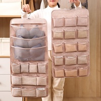 Promotion : Organisateur mural suspendu étanche grande capacité pour sous-vêtements, pliable, pour culottes, chaussettes et soutiens-gorge