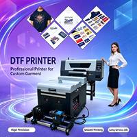 Imprimante DTF automatique pour T-shirts 30 cm, Imprimante jet d'encre DTF A3 pour vêtements, Imprimante à film PET avec tête d'impression XP600 I3200, Machine d'impression avec four