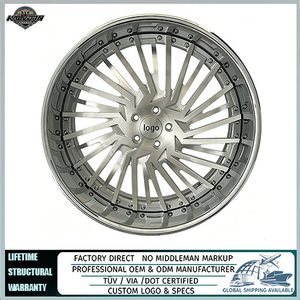 Ruedas de Aleación Forjadas Personalizadas RUCCI <span class=keywords><strong>Flicka</strong></span> de 22-30 Pulgadas 5x120 5x112 para Bentley Bentayga, Rolls Royce Cullinan, Range Rover, BMW X6 Big - Product Image 1