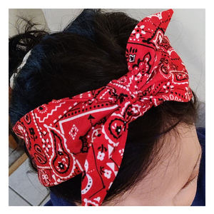 Bandana personnalisé, design bon marché, logo, confortable, doux, <span class=keywords><strong>lavable</strong></span>, paisley, hip hop, polyester, coton, bandana rouge avec des couleurs vives - Product Image 3