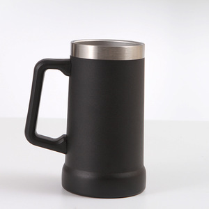 Gobelet à bière brésilien isolé à double paroi de grande capacité en acier inoxydable 2024 de 24oz 304 personnalisé tasse à bière de 700ml avec poignée - Product Image 6