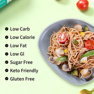 Mie Konjac Kering <span class=keywords><strong>Vegan</strong></span> Rasa Oat Rendah Karbohidrat Bebas Gluten Bebas Gula Alternatif <span class=keywords><strong>Pasta</strong></span> Tinggi Serat untuk Makanan Keto dalam Kotak - Product Image 3