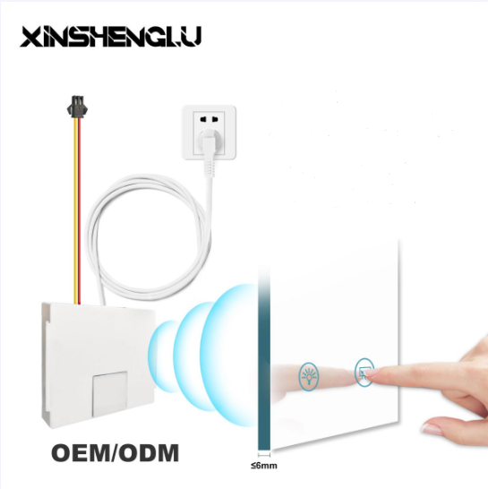 110-240V 2A 24W LED Mirror Sensor Touch Switch with Built-in Power ...