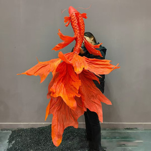 งานศิลปะกระดาษเชนแบบสร้างสรรค์ <span class=keywords><strong>ปลาทอง</strong></span>/ปลาคาร์พ ทำมือ ตกแต่งแขวน<span class=keywords><strong>สวยงาม</strong></span> สำหรับประตู ร้านค้า หน้าต่าง งานปาร์ตี้ ตกแต่งผนัง - Product Image 3