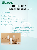 Huile de silicone phénylique QIFU de fabrication chinoise, DIPHENYL DIMETHICONE CAS 68083-14-7, pureté 100%, agent auxiliaire chimique à usage cosmétique