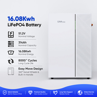 DAH Koper Stock Kedatangan Baru Garansi 10 Tahun 8000 Siklus 5kwh 10kwh 15kwh 16kwh Baterai yang Dapat Ditumpuk