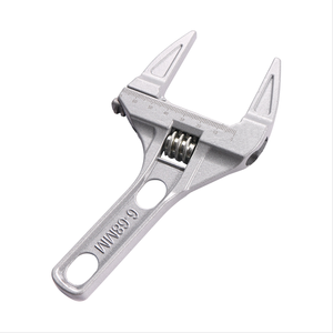 Clé multifonction en aluminium de 8 pouces pour salle de bain, poignée courte, ouverture large, clé réglable pour la réparation des tuyaux d'eau - Product Image 1