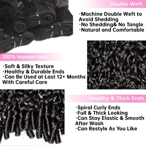 未加工的生越南缅甸卷毛SDD人发束角质层对齐的处女发货商印度接发 - Product Image 4