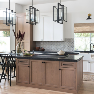 Kırmızı meşe ahşap mutfak dolabı seti komple mutfak dolabı üst yumuşak yakın ile Modern mutfak tasarımları - Product Image 2