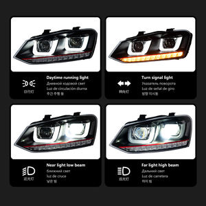 नए 12 वी 55 डब्ल्यू एलईडी लाइट हेडलाइट असेंबली के लिए 11-18 वोल्ट एलईडी लाइट हेडलाइट असेंबली 6000 - Product Image 4