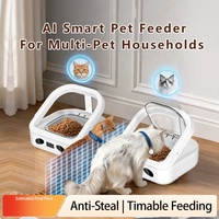 Gamelle Distributrice Automatique pour Chien avec Affichage Numérique et Ouverture Programmée, Activée par Détection de Mouvement