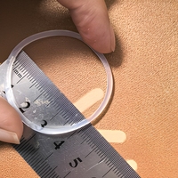 Transparente TPR Runde Ringe Plastik Gummibänder 40 mm Durchmesser 2 mm Dick zum Binden