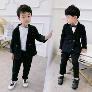 Costume décontracté élégant pour garçon coréen, tendance 2019, style défilé, 2 pièces - Product Image 4