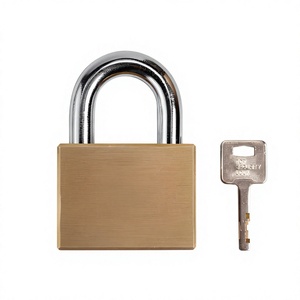 ONELUS Safety Combination <b>Padlock</b> with 3 Standard Keys Zinc-Plated Brass & Zinc Alloy Square Body Single Lever Locking 270g - Product Image 2