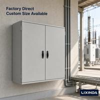 Boîtier de compteur électrique IP54 en acier, armoire de mesure murale, personnalisable OEM
