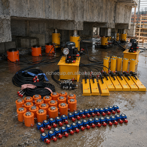 Vérin hydraulique à simple effet série RC 5-100 tonnes avec retour par ressort et protection contre les surcharges pour la construction, l'exploitation minière et les ponts - Product Image 4