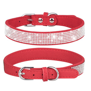 Sparkling Jewelry Girl Puppy Collar de perro simple suave de liberación rápida con deslumbrante <span class=keywords><strong>Bling</strong></span> - Product Image 5