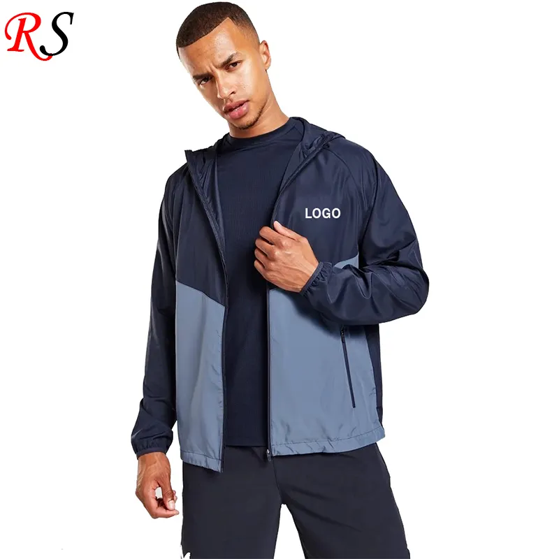 New Products Outdoor Hooded Jacket Water Proof For Mens Softshell Zip Up Windbreaker