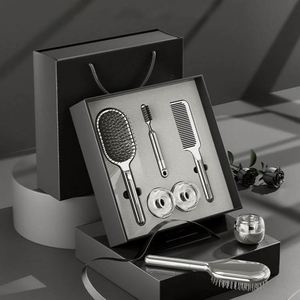 Custom Custom Metal Promotional Cushion Base Hair Comb Gift Set Romantic Valentine's Day Anniversary <b>Present</b> <b>for</b> Couples - Product Image 3