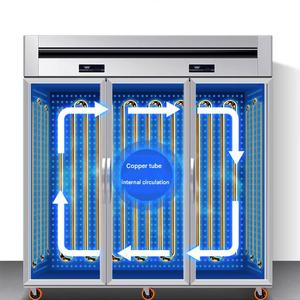 Vitrine Réfrigérée Commerciale Verticale en Acier Inoxydable pour Boucherie et Supermarché - Product Image 6