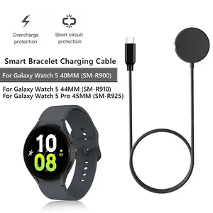 Cable de carga de 1m para Samsung Galaxy Watch 5 / 5 Pro 4, Cable USB inalámbrico, adaptador de carga rápida