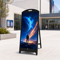 Máquina de Publicidad Exterior con Control en la Nube, Pantalla LED Independiente, Resistente a la Intemperie IP65, Señalización Digital para Comercios, Tablero de Menús