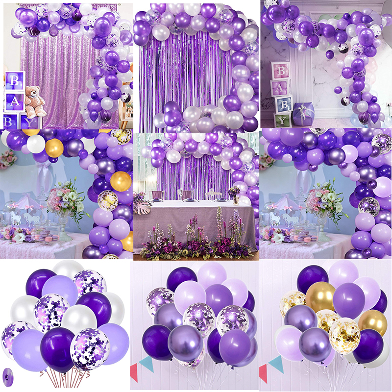 Coriandoli A Forma Di Stella Color Oro E Viola, 200 Pezzi Da 3 Cm Di