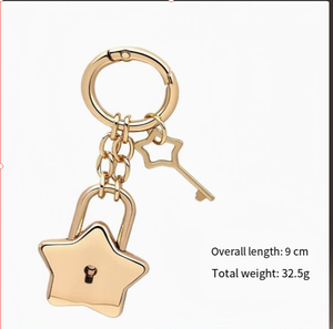 Breloques de sac en forme de cœur doré, accessoires de porte-clés en forme de cœur pour femmes, breloque de sac à main, chaîne, <span class=keywords><strong>cadeau</strong></span> - Product Image 6