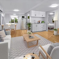 Maison conteneur pliable de luxe, modulaire préfabriquée, 2 chambres, 20, 30 ou 40 pieds, compacte et économique, fabriquée en Chine