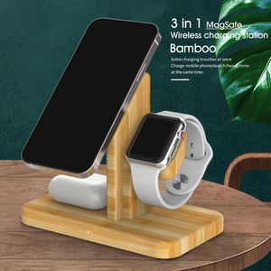 Support de chargeur sans fil moderne 2 en 1 en spandex écologique, station de charge double pour téléphone et montre - Product Image 3