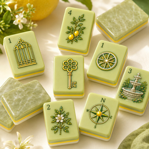 Jeu de Mahjong américain moderne portable de 160 tuiles, en acrylique gravé, avec étiquette privée personnalisée, fabricant - Product Image 2