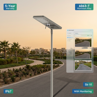 Caméra solaire tout-en-un Xuyida IP67 avec éclairage LED CCTV pour rue, construction en acier inoxydable, garantie de 3 ans pour la sécurité extérieure