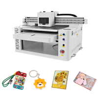 Printer UV Inkjet Flatbed Otomatis Kecil Colorsun L805 dengan Print Head untuk Kayu/Logam/Giok/Batu/Akrilik, Cetak Casing Ponsel, 1440dpi