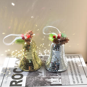 Brillant Laser Mosaïque Cloche Disco <span class=keywords><strong>Boule</strong></span> Décor <span class=keywords><strong>De</strong></span> Noël Paillettes Verre Cloche <span class=keywords><strong>Boule</strong></span> Ornement Miroir Disco <span class=keywords><strong>Boule</strong></span> pour Partie Arbre Ornement - Product Image 3