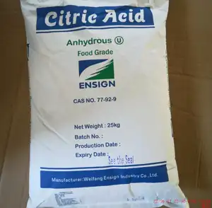 Food Additives 8-40 Mesh Citric Acid Monohydrate Anhydrous E330 Bp Usp Grade