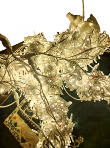 Cortina de Luces <span class=keywords><strong>LED</strong></span> en <span class=keywords><strong>Cascada</strong></span>, 3x3 <span class=keywords><strong>Metros</strong></span>, Blanco Cálido, Impermeable, Decoración Navideña para Ventanas, Guirnalda de Luces para Fiestas - Product Image 3
