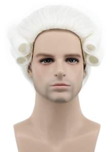 Halloween Hommes Deluxe Avocat <span class=keywords><strong>Juge</strong></span> Baroque Cosplay Bouclés <span class=keywords><strong>Perruque</strong></span> WGDG-026 - Product Image 5
